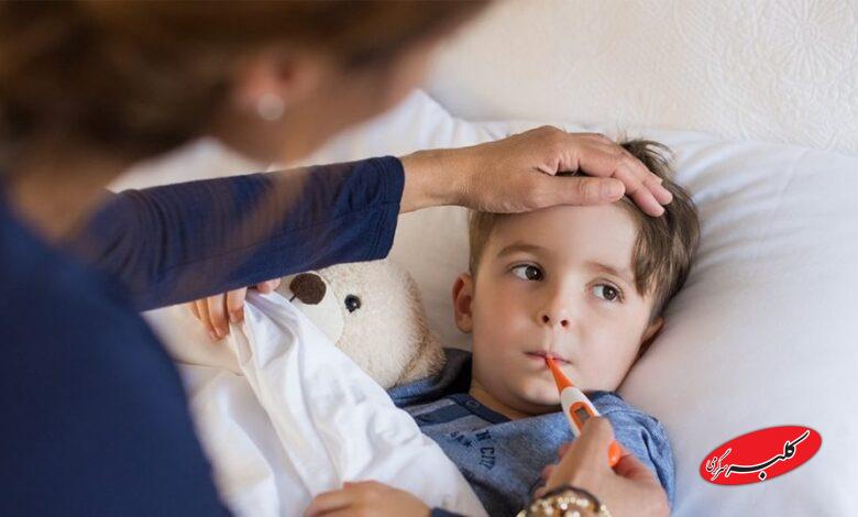 پایین آوردن تب کودک