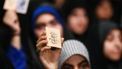 ثبت لحظات دیدنی از دیدار رهبر انقلاب با دانش‌آموزان + عکس