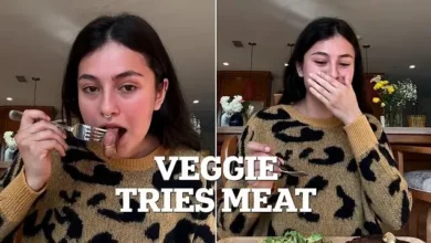 استیک خوردن یک گیاهخوار