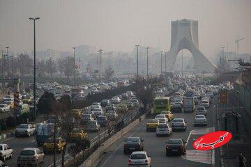 هوای تهران همچنان آلوده و در وضعیت نارنجی است