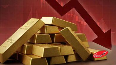 سقوط طلای جهانی به کانال پایین تر