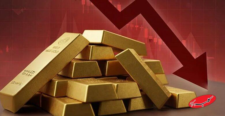 سقوط طلای جهانی به کانال پایین تر