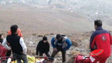 اولین ویدیو از حادثه سقوط رضا امیرخانی/ عملیات نجات هلال احمر را ببینید