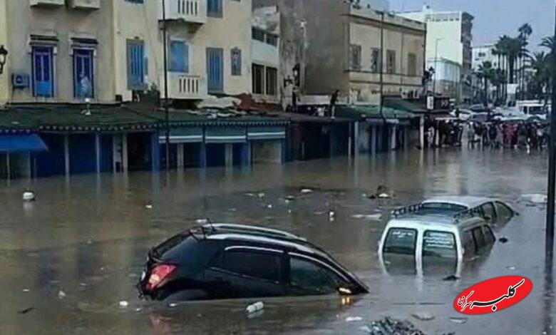 قطار خودروهای غرق شده در مراکش با ۲۱ کشته را ببینید! +ویدیو