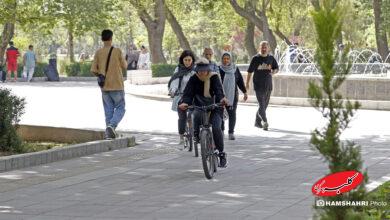 ورزش شهروندان در بوستان قائم