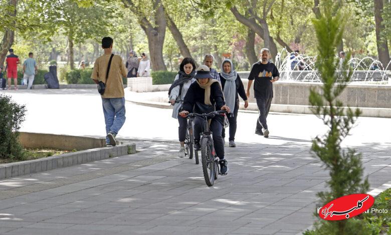 ورزش شهروندان در بوستان قائم