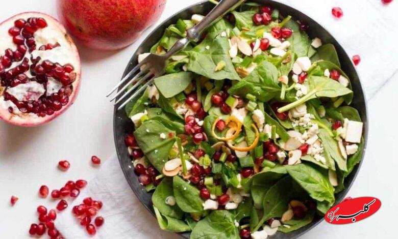 اسفناج و انار