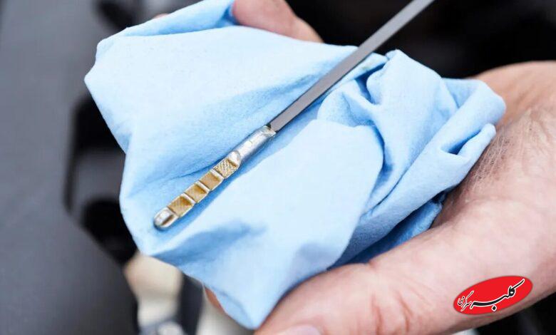 اندازه گیری روغن موتور خودرو