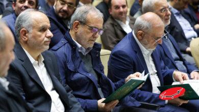 حضور پزشکیان در مراسم ختم خانواده سقاب اصفهانی