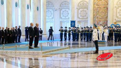 استقبال رسمی رئیس‌جمهور قزاقستان از پزشکیان