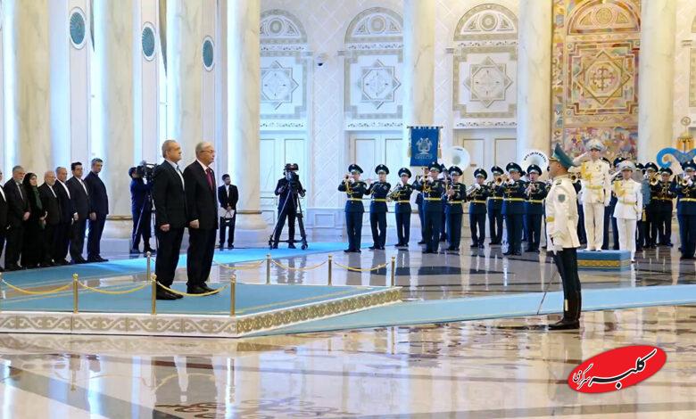 استقبال رسمی رئیسجمهور قزاقستان از پزشکیان