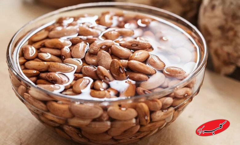 خیساندن نخود و لوبیا