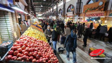 بازار میوه و تره بار جلال آل احمد در آستانه شب یلدا
