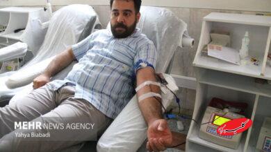 میزان دفعات اهدای خون در سال بین ۳ الی ۴ مرتبه است