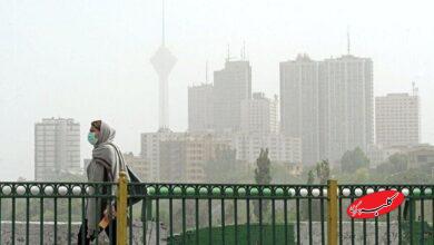 غلظت ذرات معلق در تهران ۲.۵ برابر استاندارد