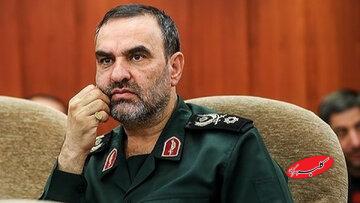 عصایی که از مهلکه بیرون آمد/ تصویری از عصای جانشین اطلاعات سپاه پس از حمله اسرائیل