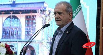 دیدار پزشکیان با خانواده شهید مسیحی + عکس