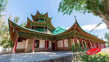 مسجد مرکزی جارکنت قزاقستان؛ یادگار شگفت‌انگیز معماری شرقی در قلب راه ابریشم