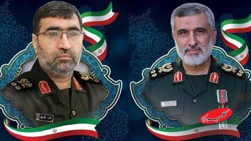 اولین عکس از سنگ مزار مشترک شهیدان سردار حاجیزاده و باقری با طرحی متفاوت