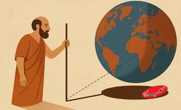 محاسبه دقیق محیط زمین با یک تکه چوب در ۲۴۰۰ سال پیش