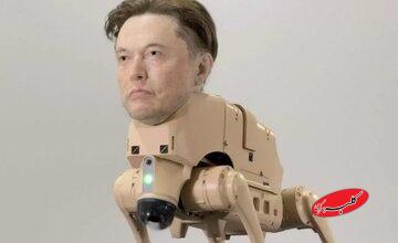 نمایش هنری عجیب: سگ‌های رباتیک با سر ایلان ماسک و مارک زاکربرگ! /عکس