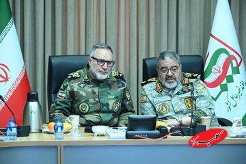 بازدید جانشین قرارگاه خاتمالانبیا از سازمان پدافند غیرعامل/ بررسی دستاوردها در مواجهه با تهدیدات نوین و رویدادهای اخیر از جمله جنگ ۱۲ روزه