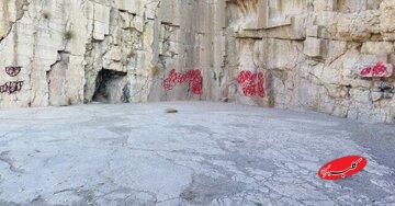 نقاشیهای اسپریای، حکنامها، خطوط تراشیده، دوده آتش و ...در یادگار دوره هخامنشی/ عکس