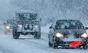 این جاده به دلیل کولاک شدید مسدود شد