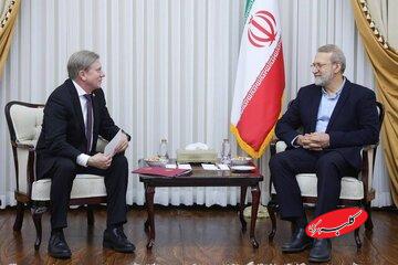 دیدار علی لاریجانی با مقام ارشد روس/ کلیه موانع اجرایی کریدور شمال-جنوب برطرف خواهد شد