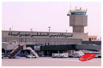 نصب تندیس والرین در ورودی فرودگاه مهرآباد/ عکس