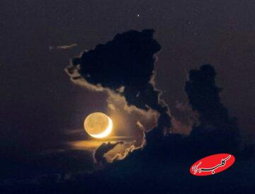 هیولای ابری در تعقیب ماه /ثبت شاهکار جدید بابک تفرشی در آسمان هاوایی