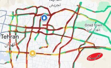 ترافیک تهران تم شب یلدا گرفت/ عکس