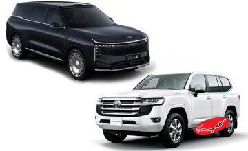 مقایسه تویوتا لندکروزر ۲۰۲۵ با شاسیبلند چینی ایران خودرو