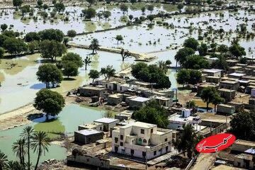 سیلابهای جنوب کشور در تصاویر ماهوارهای