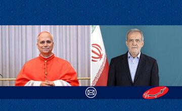 پیام مسعود پزشکیان خطاب به پاپ و مسیحیان جهان به مناسبت سال نو میلادی