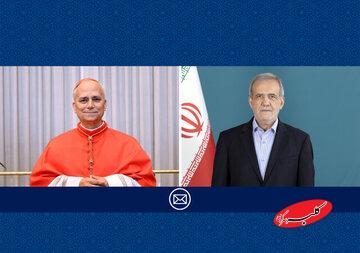 پیام مسعود پزشکیان خطاب به پاپ و مسیحیان جهان به مناسبت سال نو میلادی