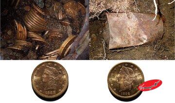 زوج خوششانس اتفاقی ۱۴۰۰ سکه طلا پیدا کردند / پیادهروی با طعم گنج