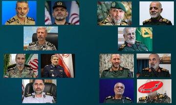 کدام فرماندهان نظامی در شش ماه گذشته تغییر کردند؟