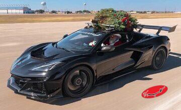 حمل درخت کریسمس با سرعت ۳۱۲ کیلومتر!