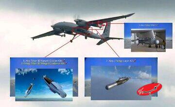 بزرگترین پهپاد ترکیه به ۳ سلاح تازه مجهز شد / عکس