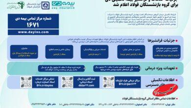 جزئیات قرارداد جدید بیمه تکمیلی بازنشستگان فولاد + اینفوگرافی
