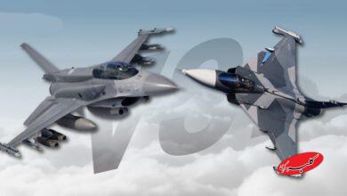 اف-۱۶ در برابر گریپن