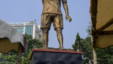 مجسمه لیونل مسی