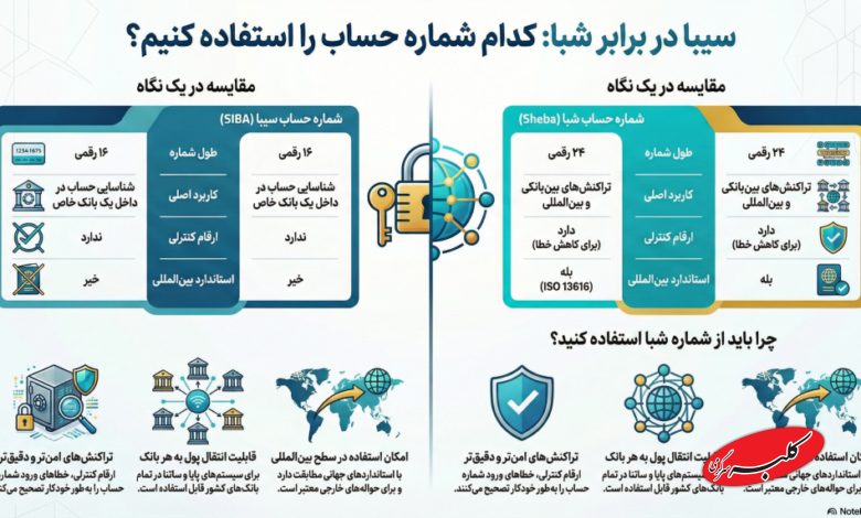 اینفوگرافی شماره حساب سیبا