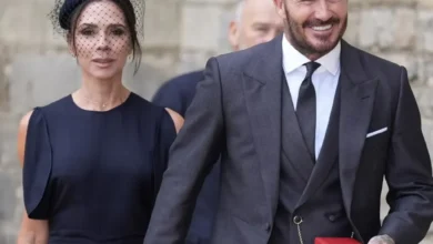 دیوید بکام و همسرش