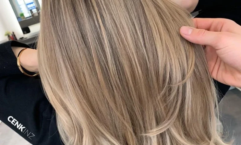 رنگ موی بلوند صحرایی