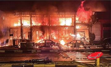 روزنامه همشهری: بعضی از اغتشاشگران را به گل و بنگ معتاد کرده بودند/ 5میلیون تومان دستمزد برای آتش زدن بانک و کندن تابلو راهنمایی و رانندگی