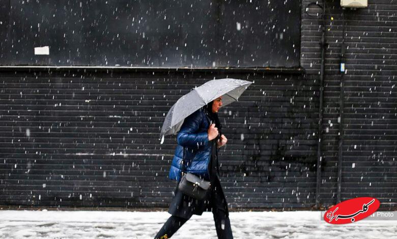 تصاویر بارش برف در شمال تهران