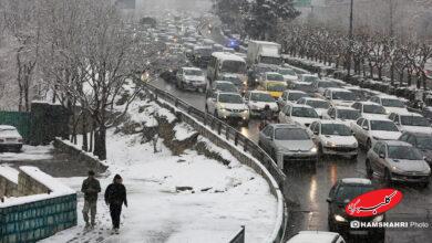 روز برفی تهران