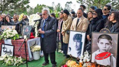 تصاویری تازه از خاکسپاری بهرام بیضایی در سانفرانسیسکو